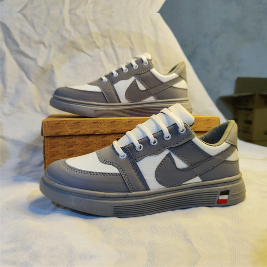 Nike Grey and White Sneakers